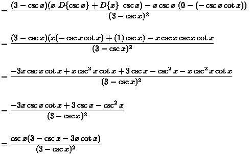 Derivatives Of Trigonometric Functions Web Formulas