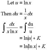 Integrals of Simple Functions - Web Formulas